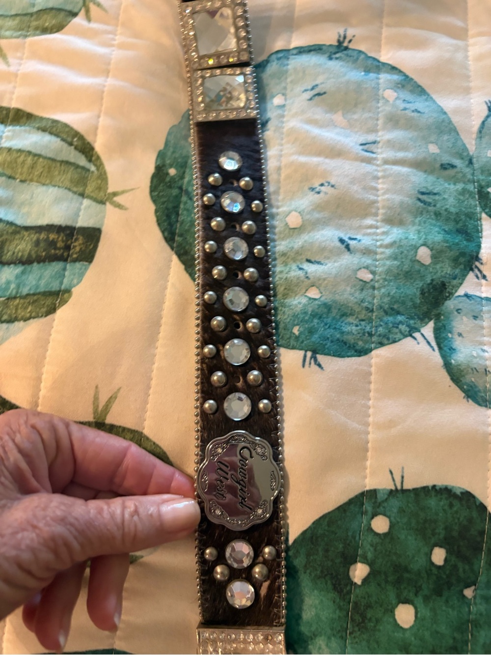 Cowgirl west crystal belt - Picture 2 of 4
